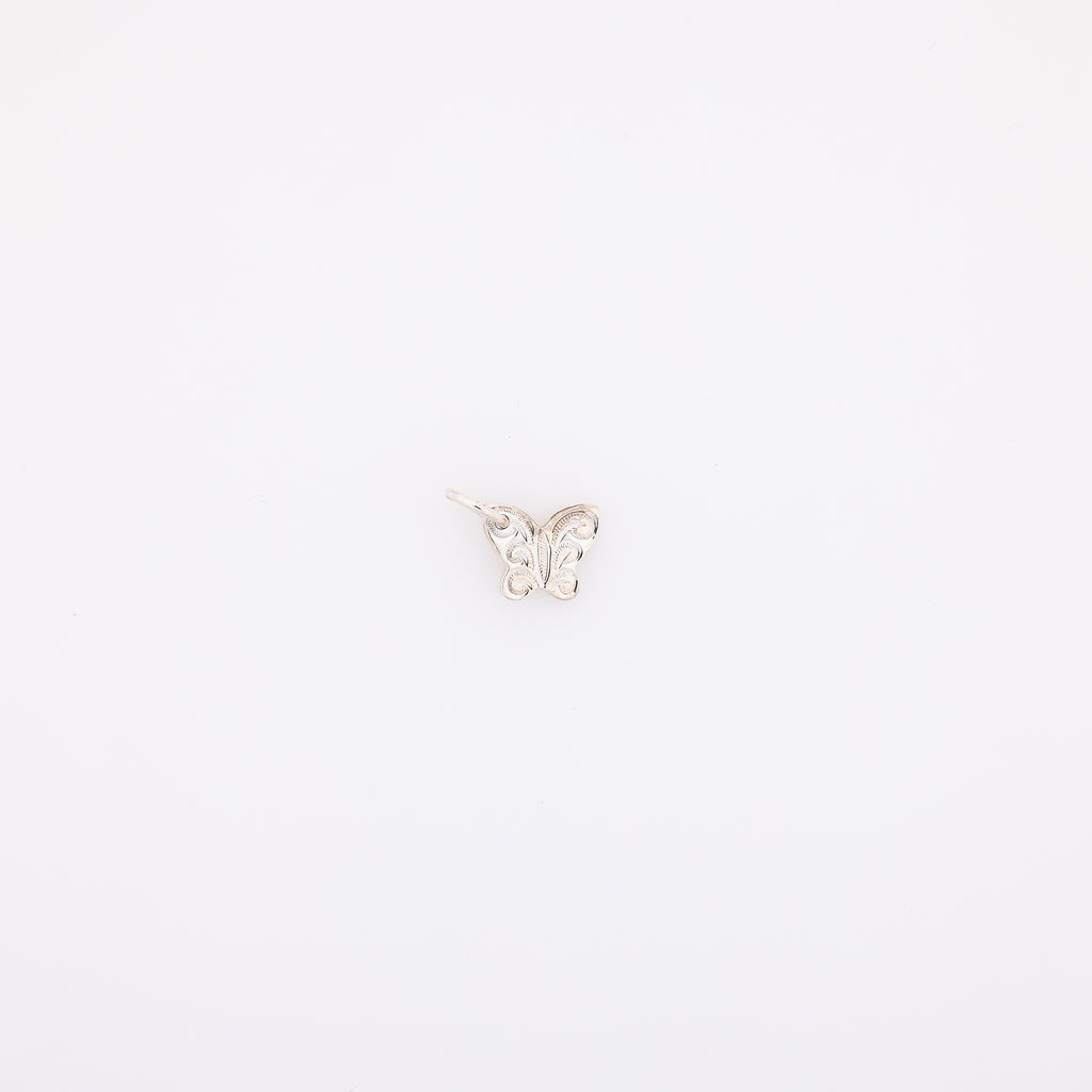 Engraved Butterfly Pendant
