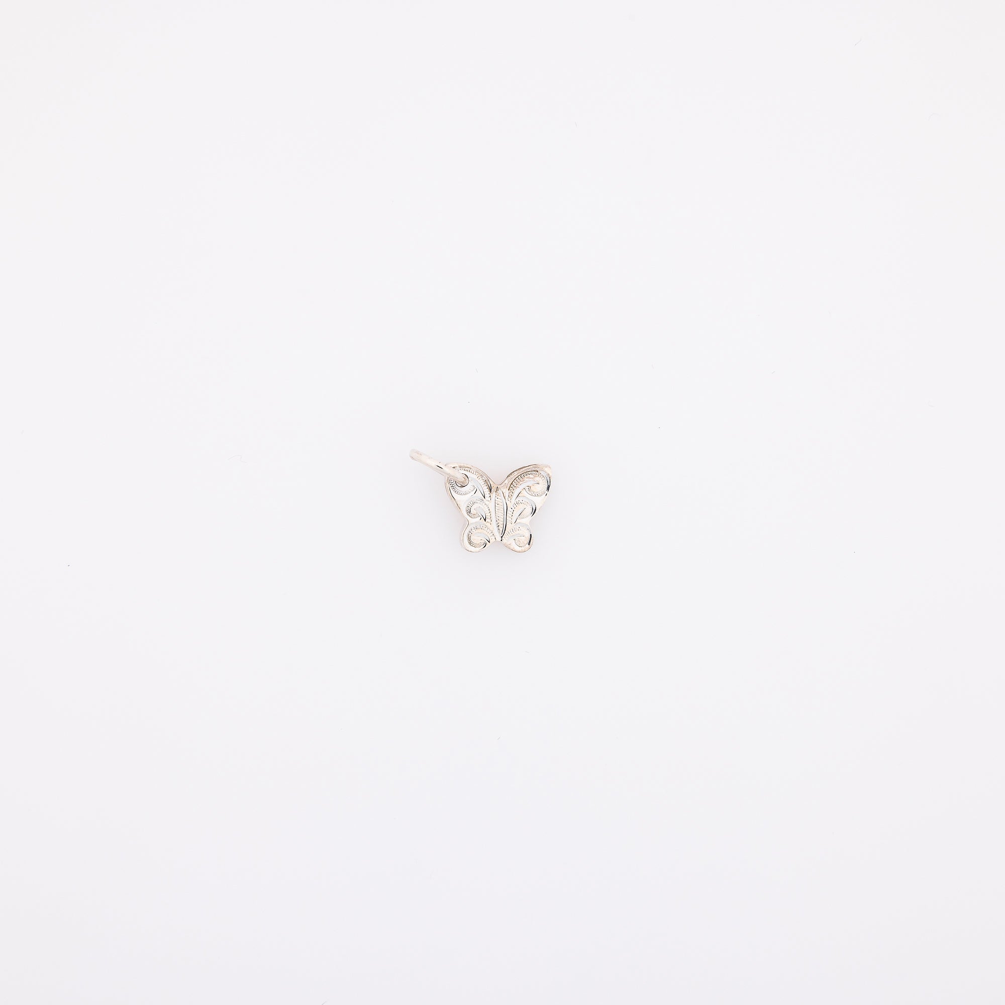 Engraved Butterfly Pendant