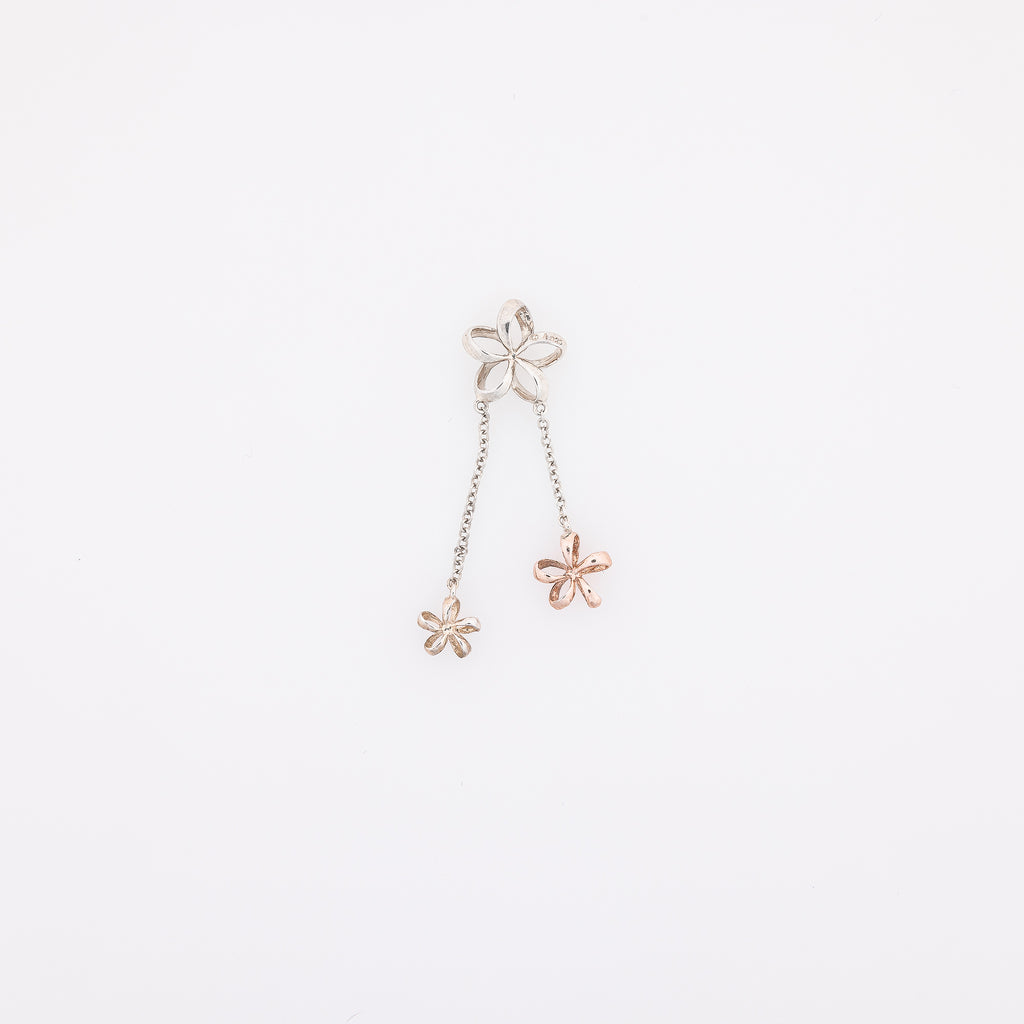Dangling Triple Plumeria Pendant
