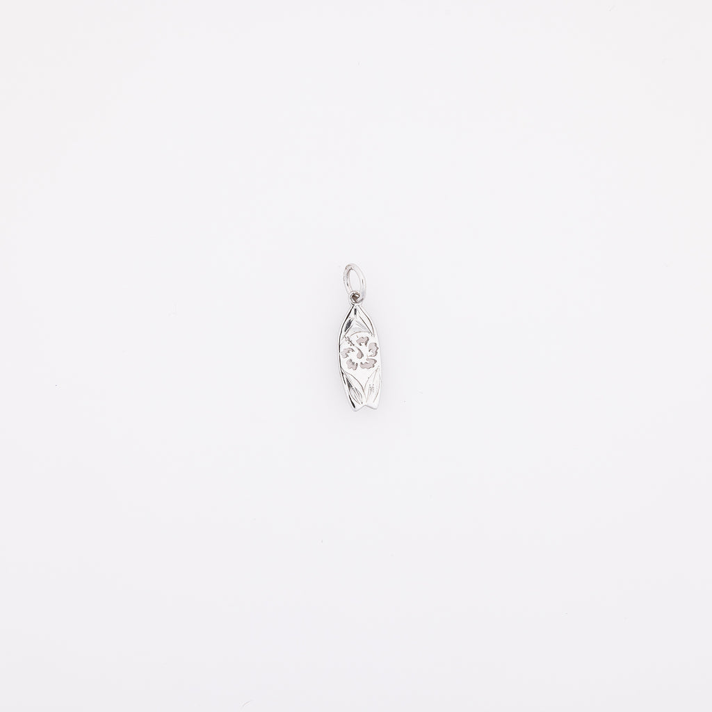 Mini Hibiscus Surfboard Pendant