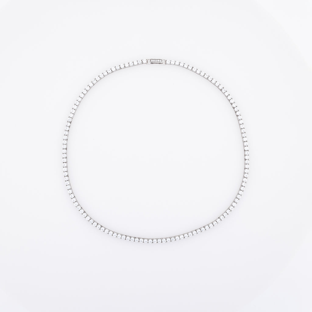 CZ Sparkly Tennis Necklace Chain