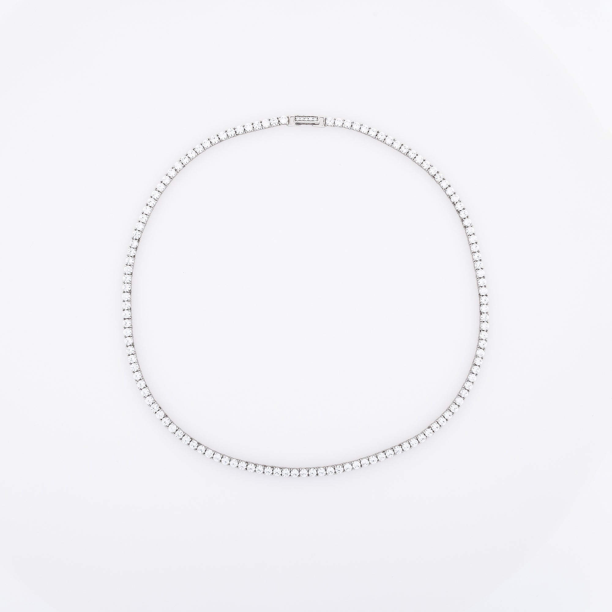 CZ Sparkly Tennis Necklace Chain