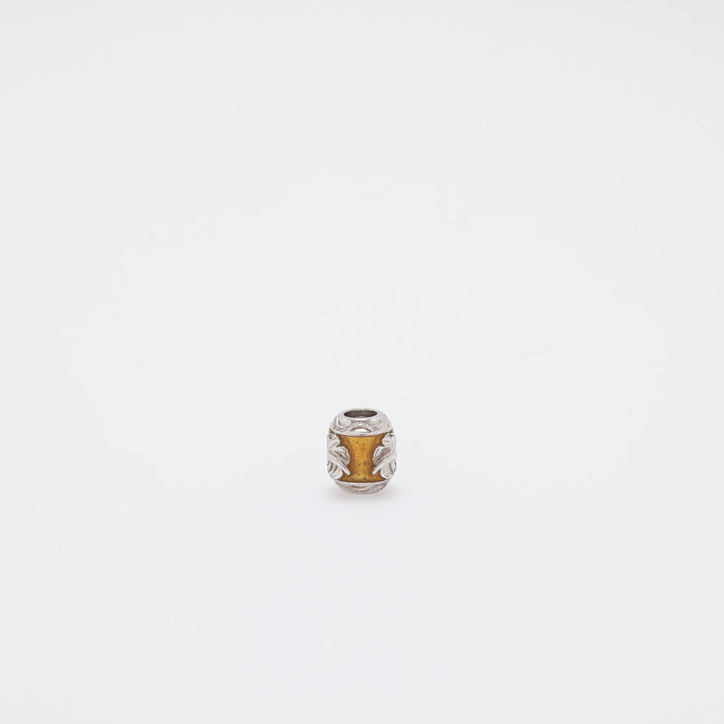 Coffee Enamel Hibiscus Barrel