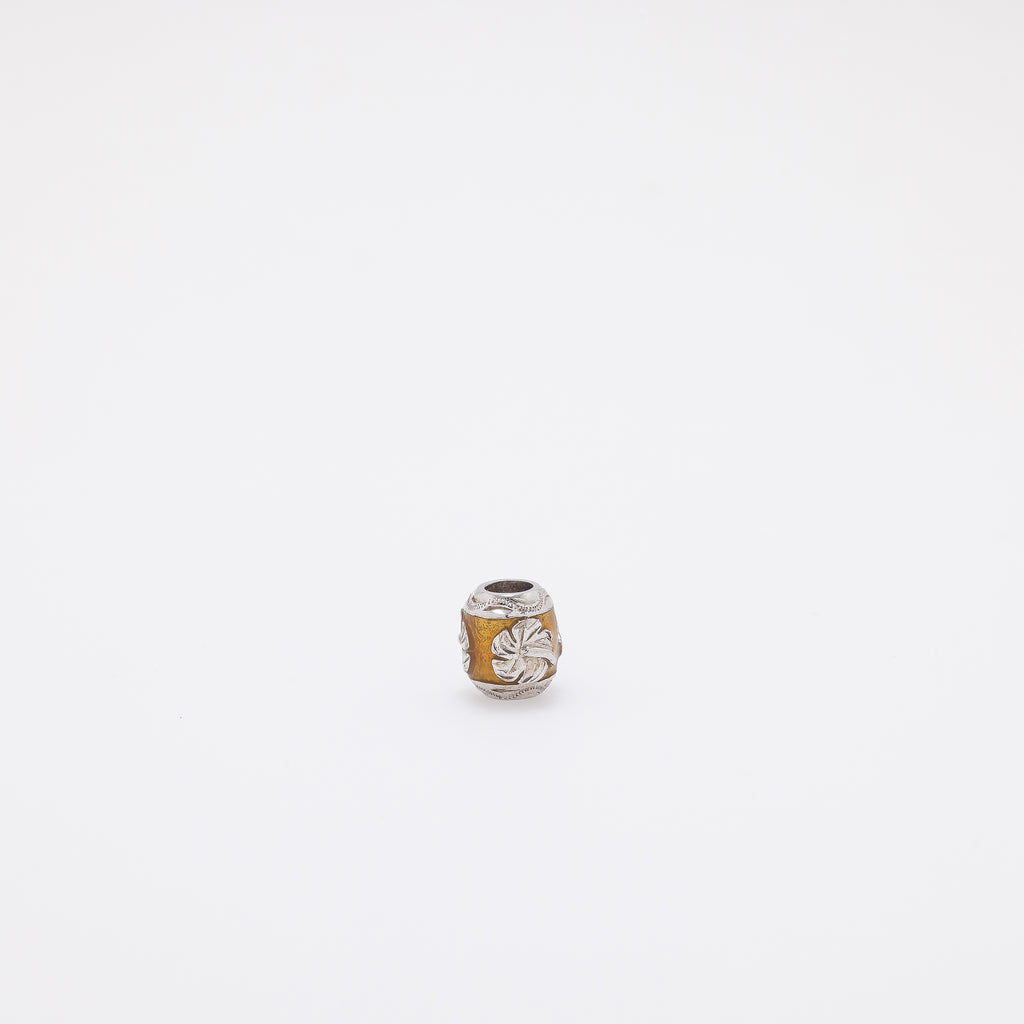 Coffee Enamel Hibiscus Barrel