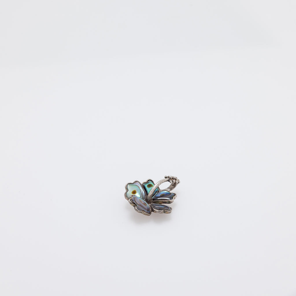Abalone Hibiscus Pendant