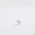 Large Silver Slippah with Single Plumeria