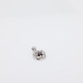 Tanzanite Plumeria Pendant in White Gold