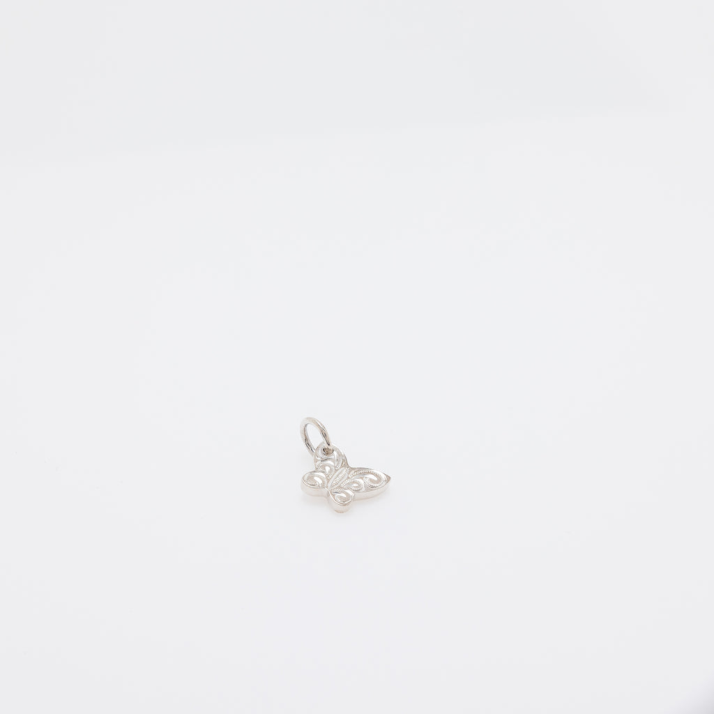Engraved Butterfly Pendant
