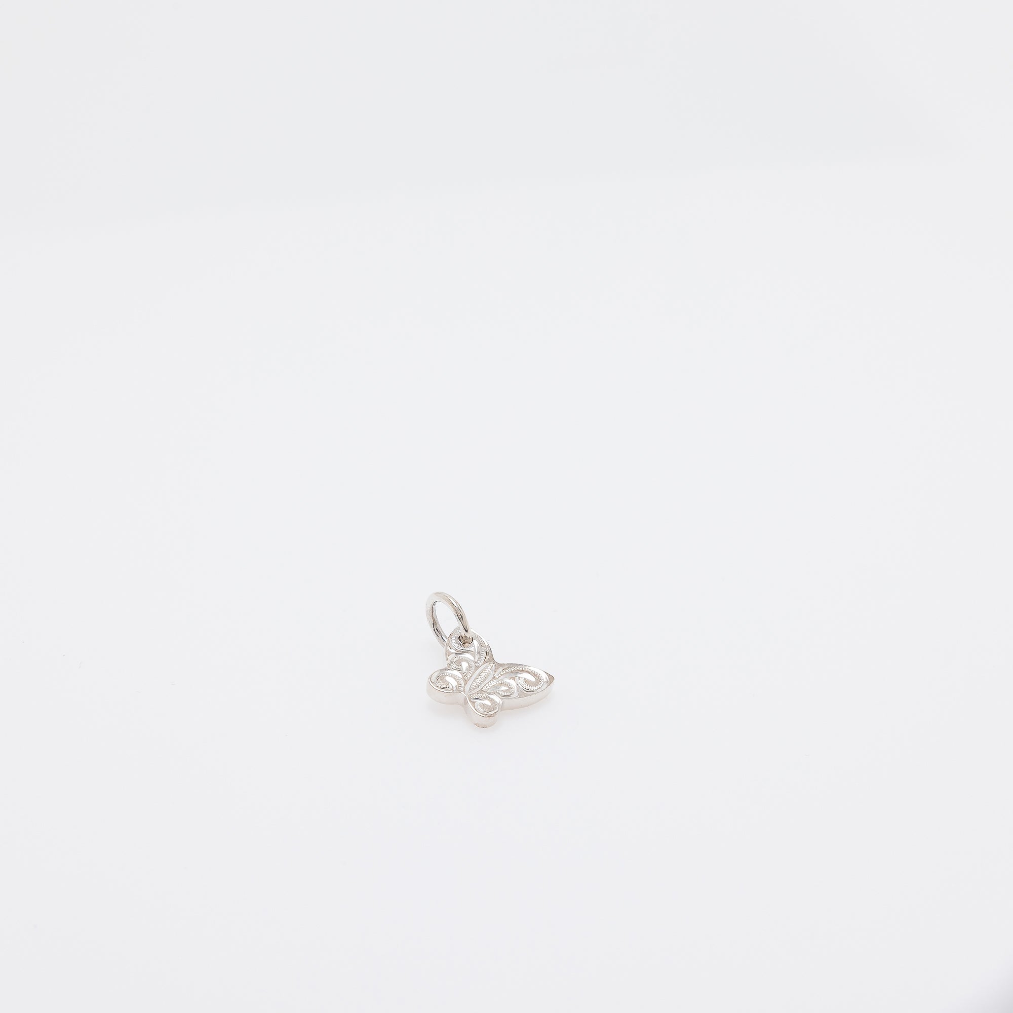Engraved Butterfly Pendant