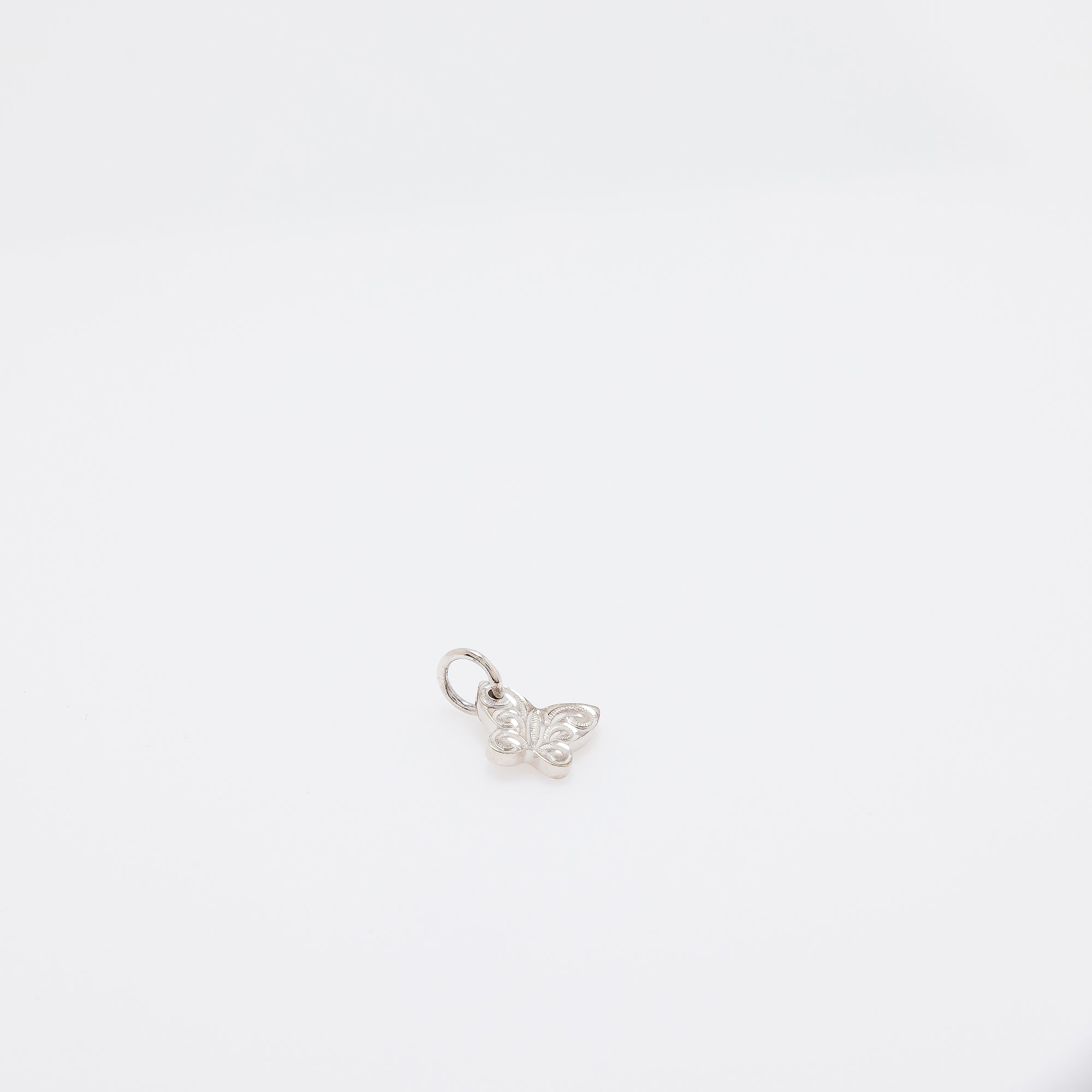 Engraved Butterfly Pendant