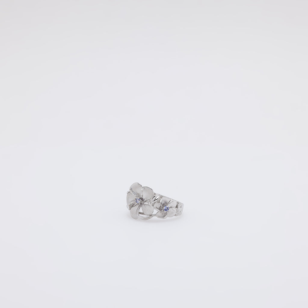 Triple Tanzanite Plumeria Ring [Size 7]