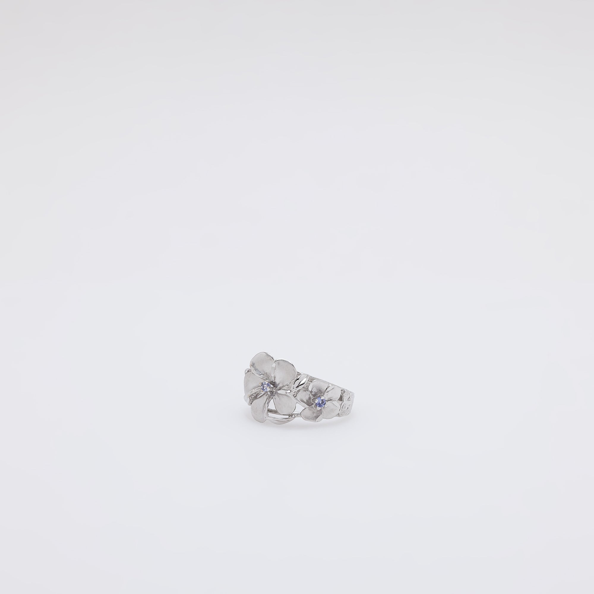 Triple Tanzanite Plumeria Ring [Size 7]