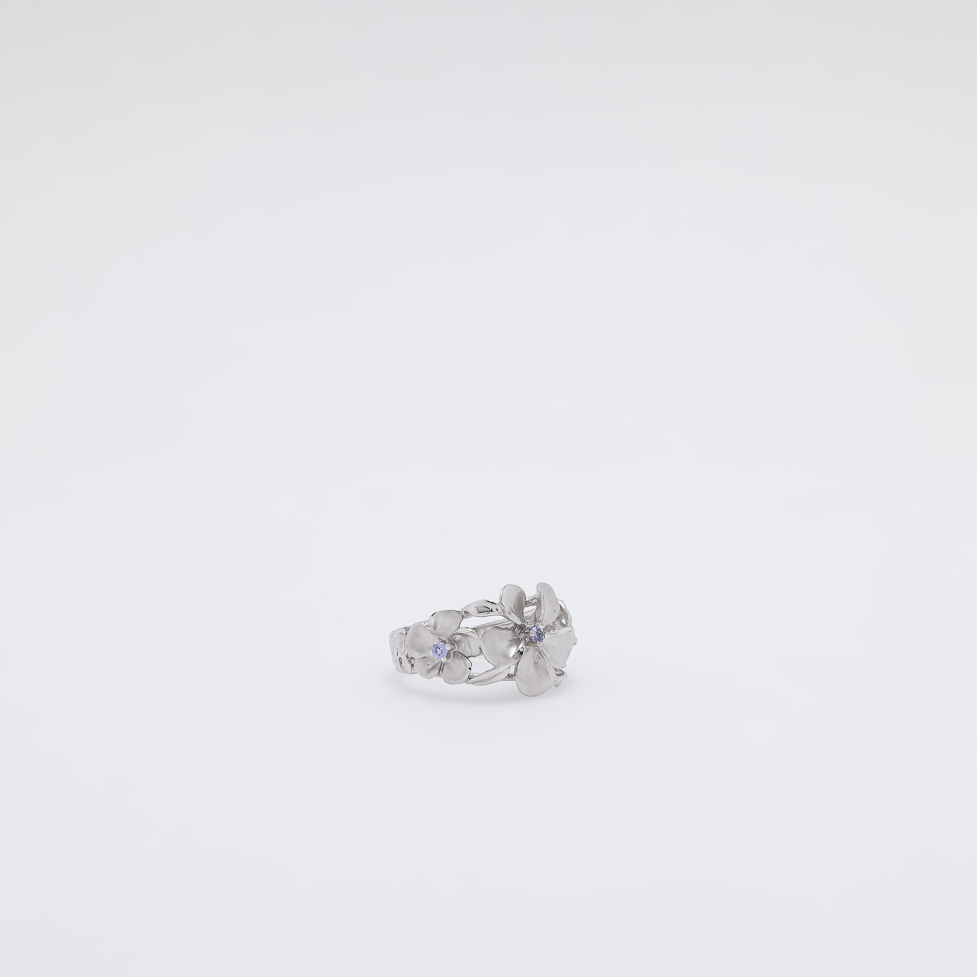 Triple Tanzanite Plumeria Ring [Size 7]