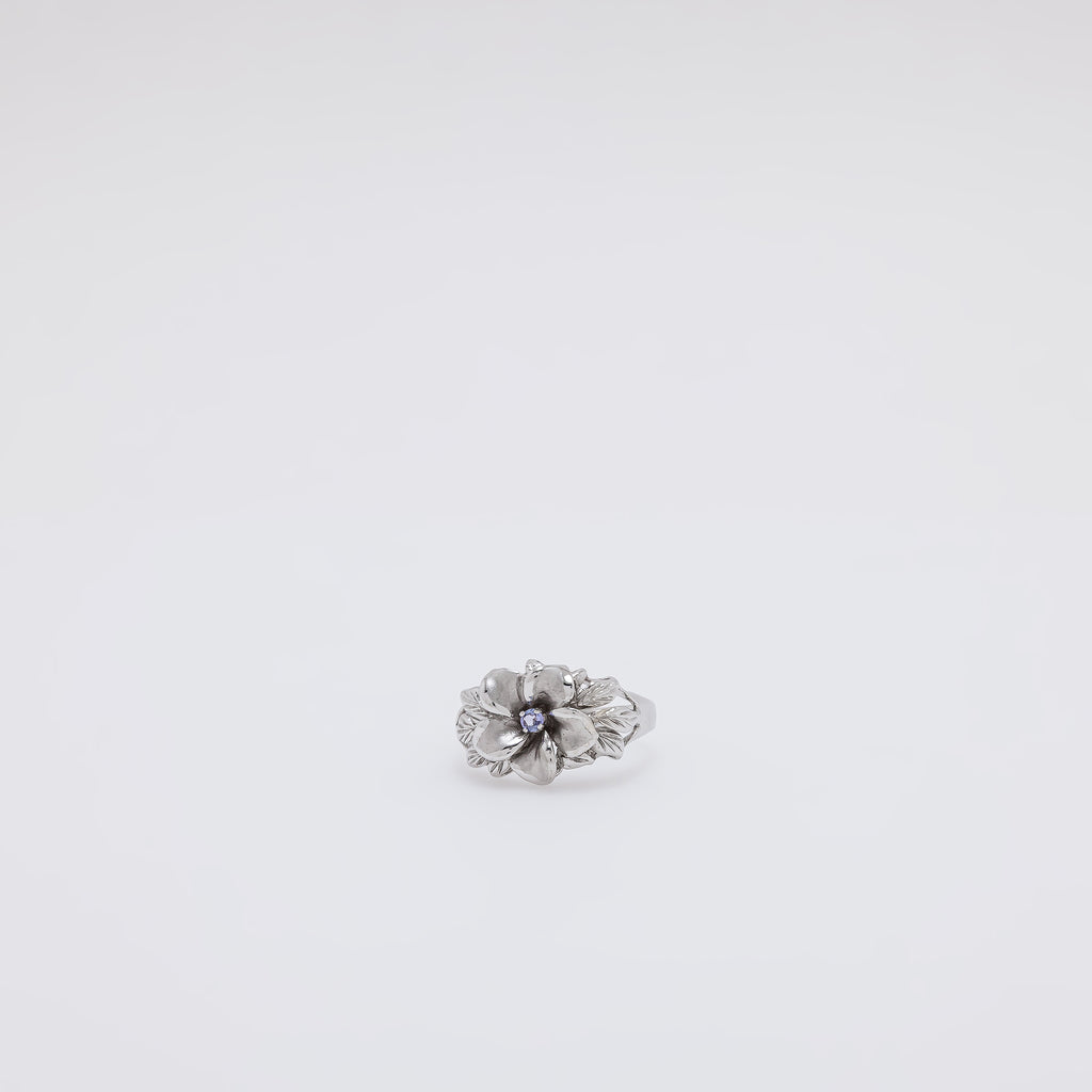 Tanzanite Plumeria Ring [Size 9]