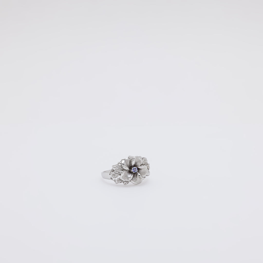 Tanzanite Plumeria Ring [Size 9]