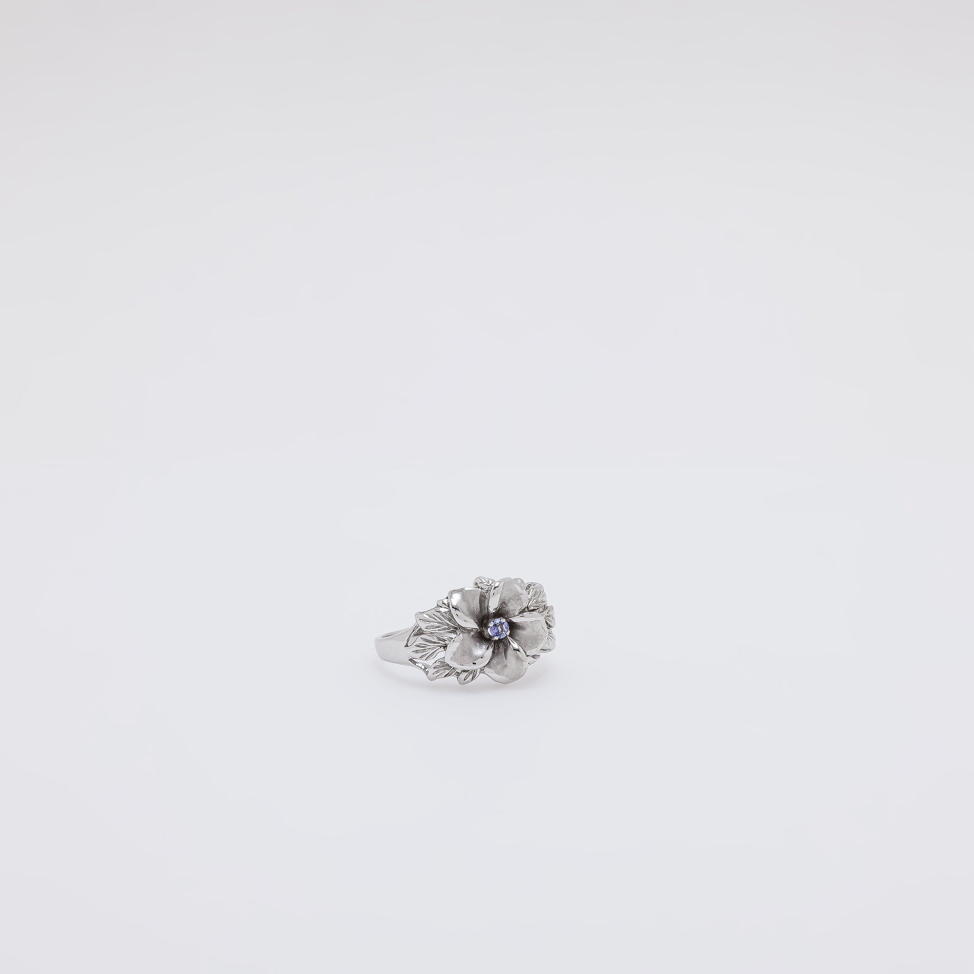 Tanzanite Plumeria Ring [Size 9]