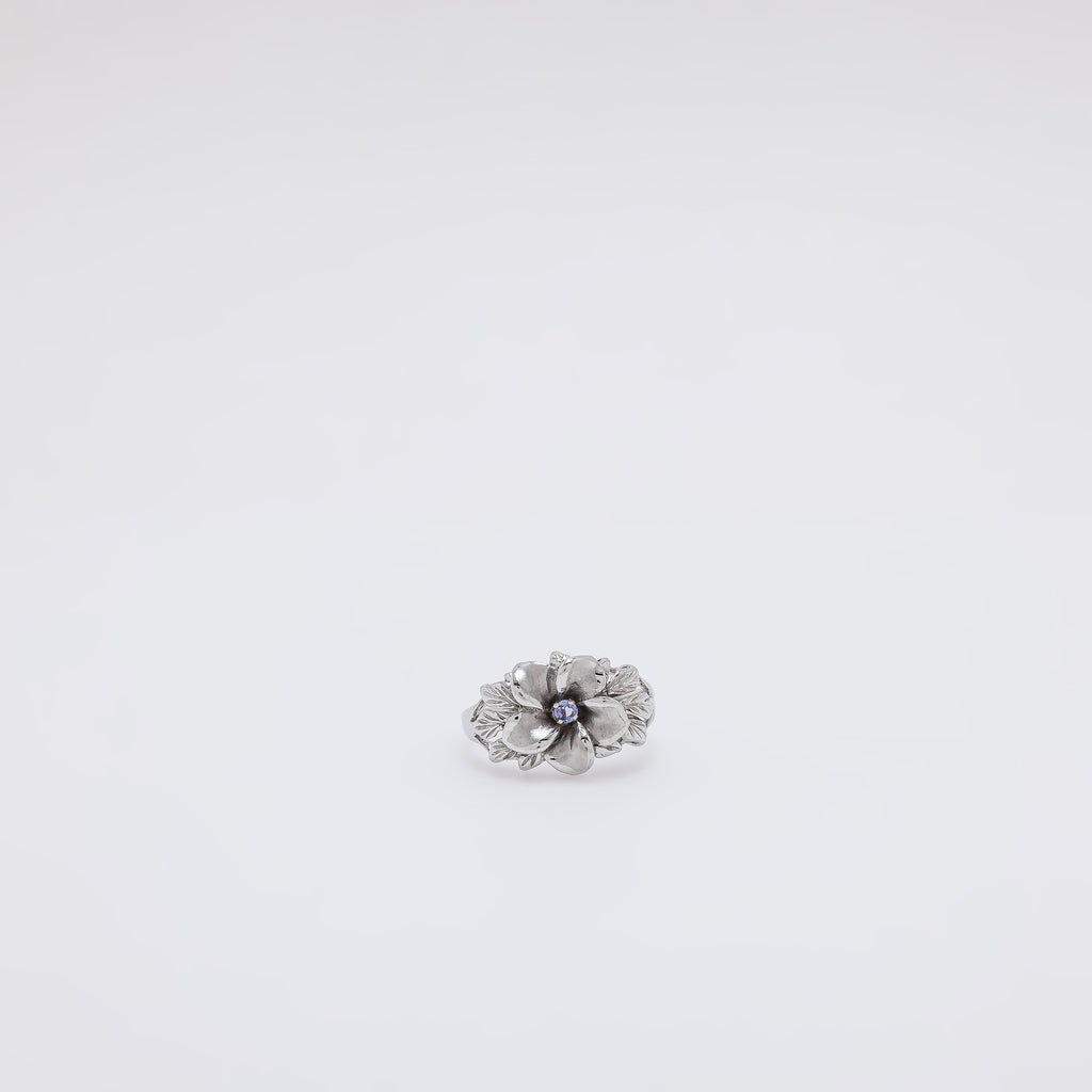 Tanzanite Plumeria Ring [Size 9]