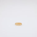 Single Plumeria + Scroll Cutout Design Ring [Size 10]