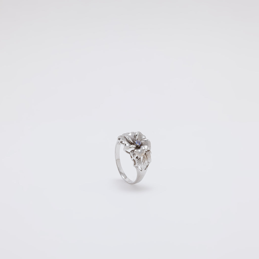 Tanzanite Plumeria Ring [Size 9]