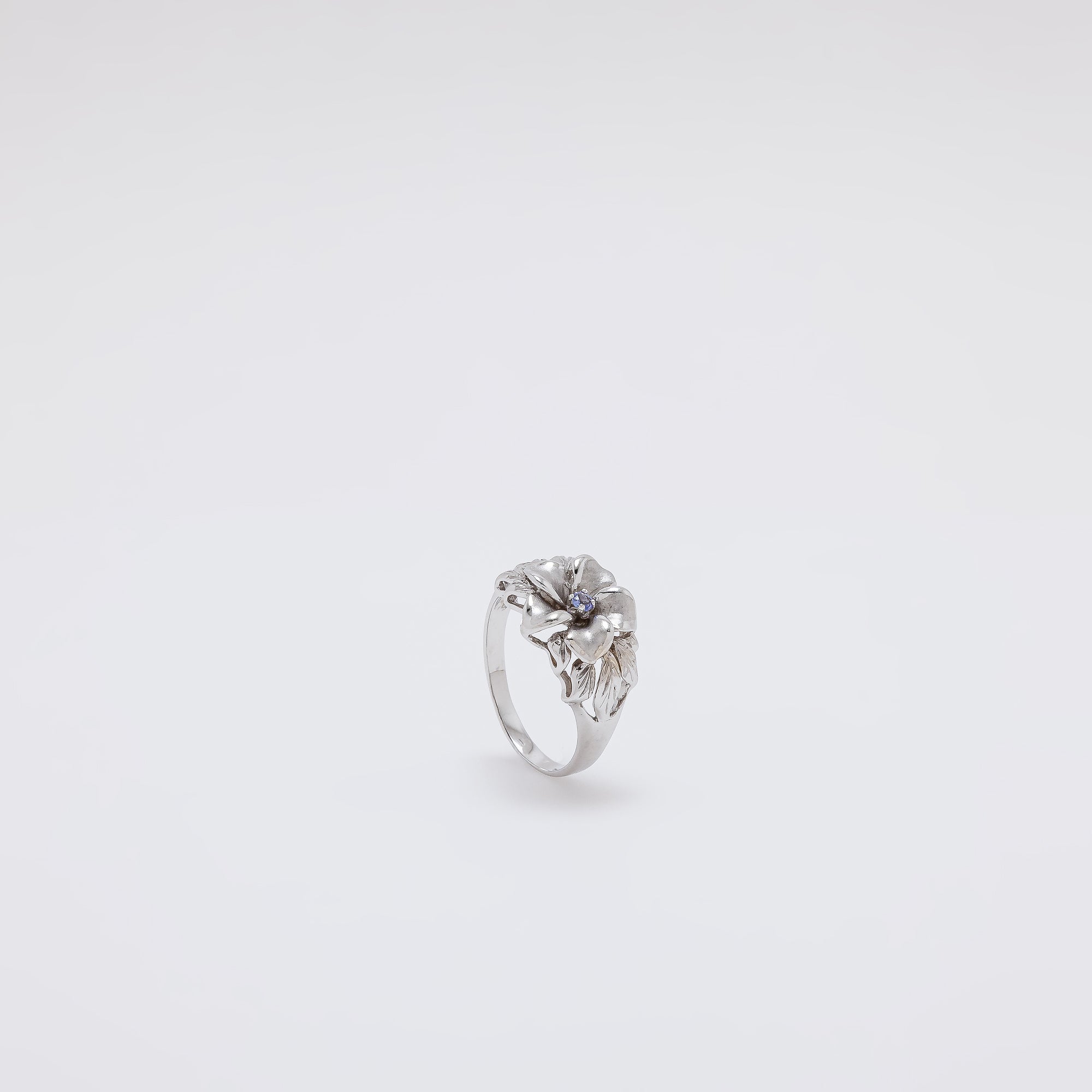 Tanzanite Plumeria Ring [Size 9]