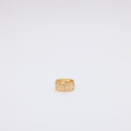 Plumeria + Scroll Cutout Ring [Size 5]