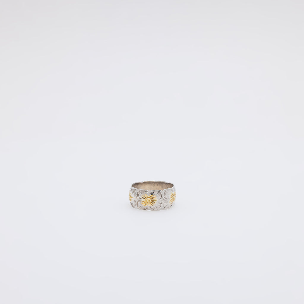 Two-Tone Gradient Plumeria Ring [Size 5]