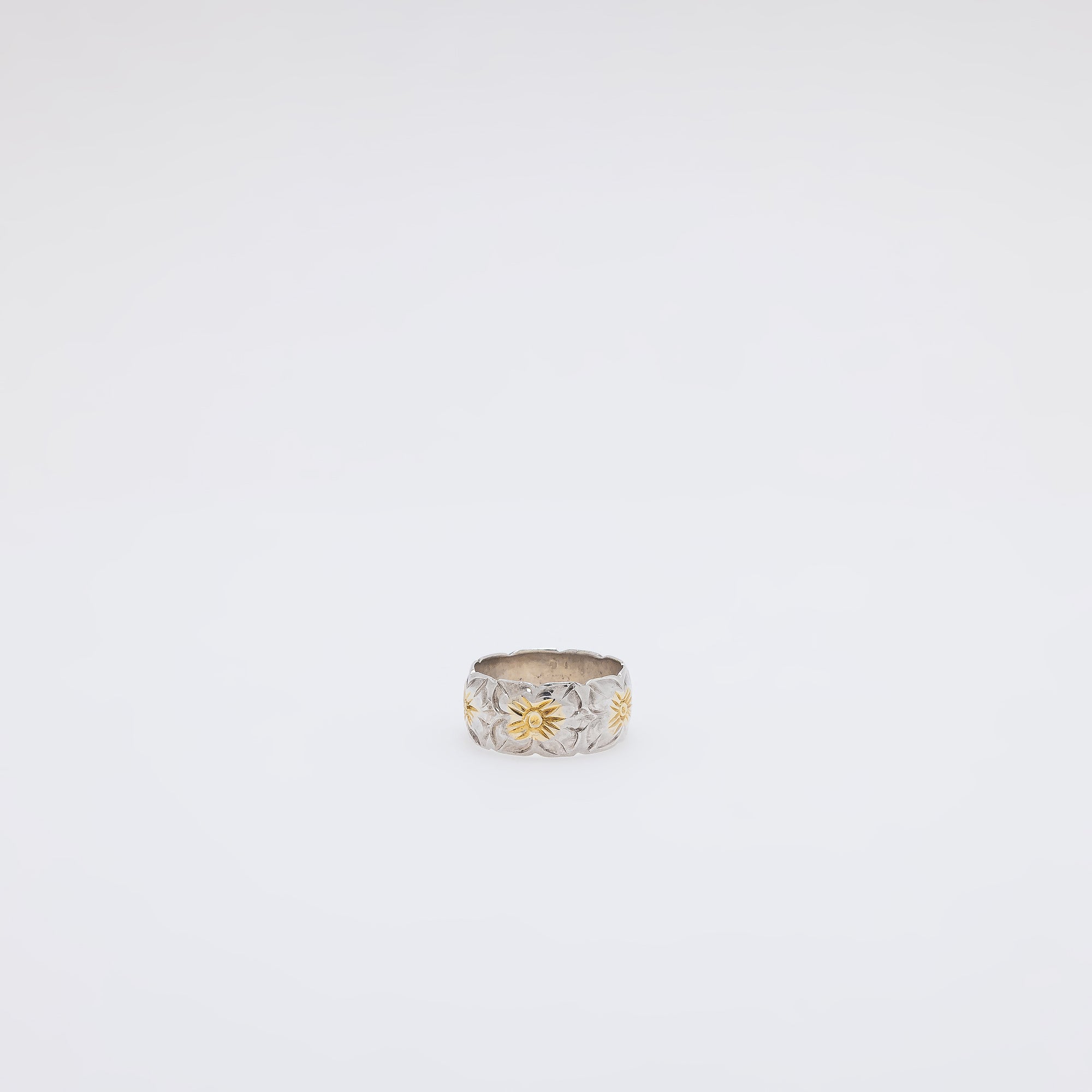 Two-Tone Gradient Plumeria Ring [Size 5]