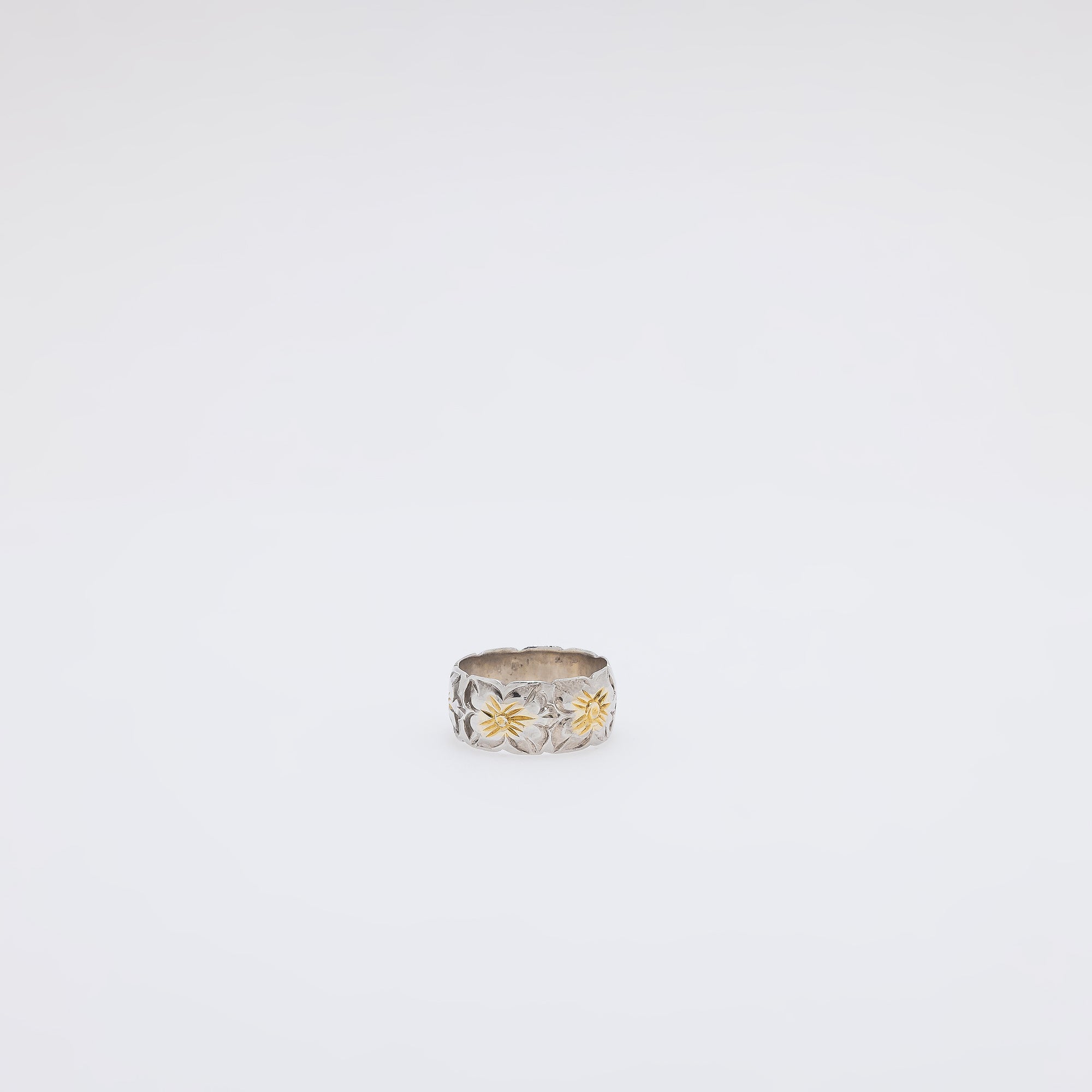 Two-Tone Gradient Plumeria Ring [Size 5]