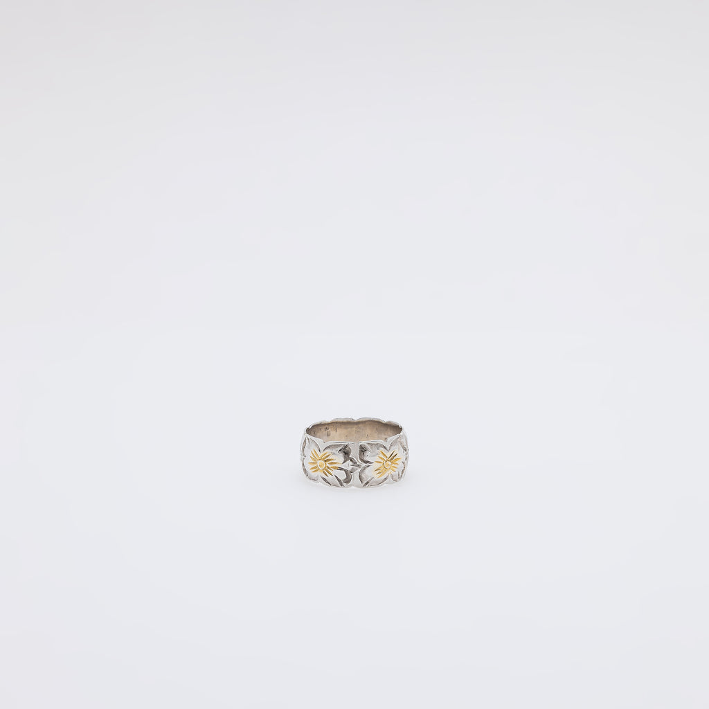 Two-Tone Gradient Plumeria Ring [Size 5]