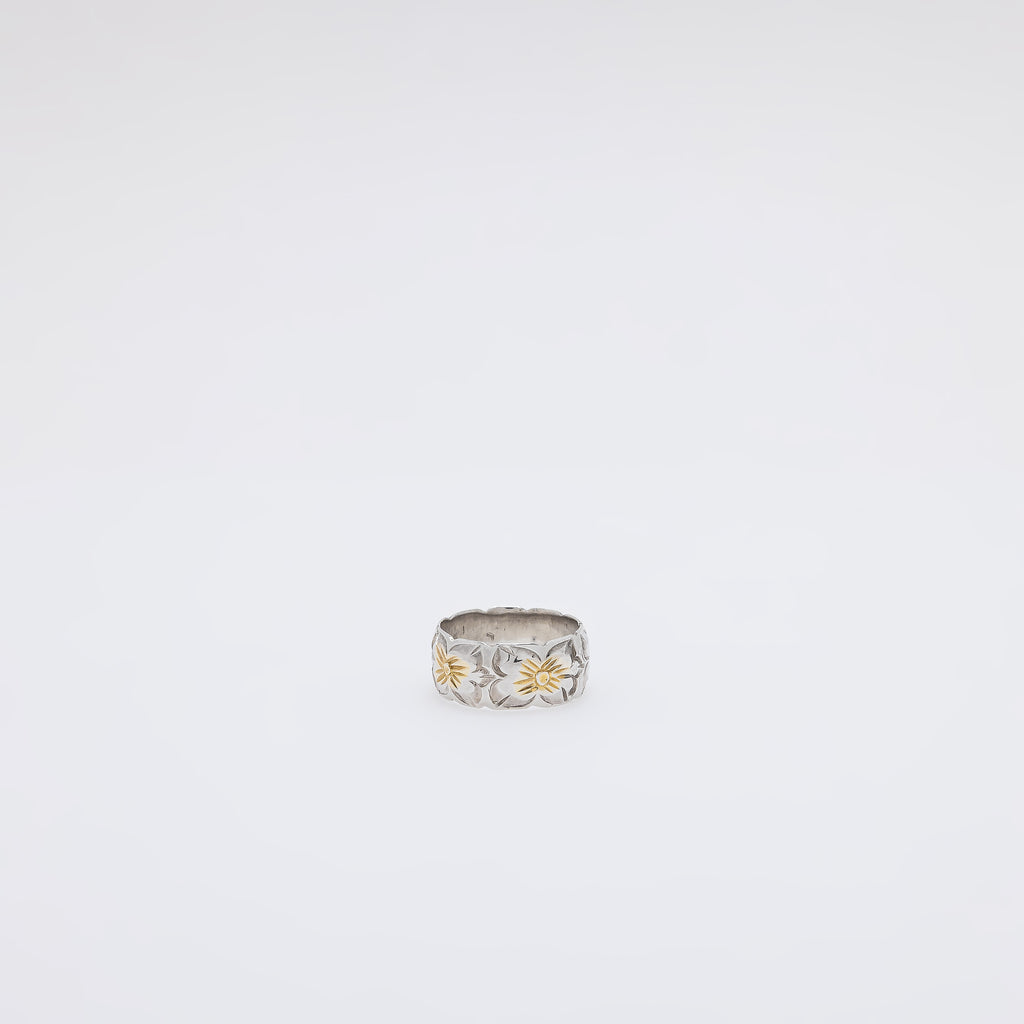 Two-Tone Gradient Plumeria Ring [Size 5]