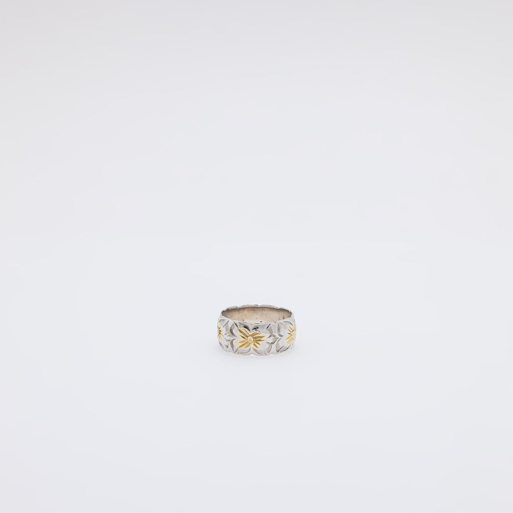 Two-Tone Gradient Plumeria Ring [Size 5]