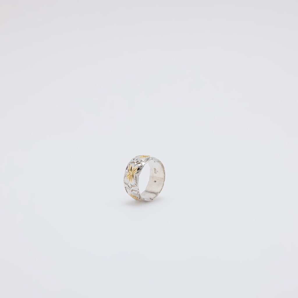 Two-Tone Gradient Plumeria Ring [Size 5]