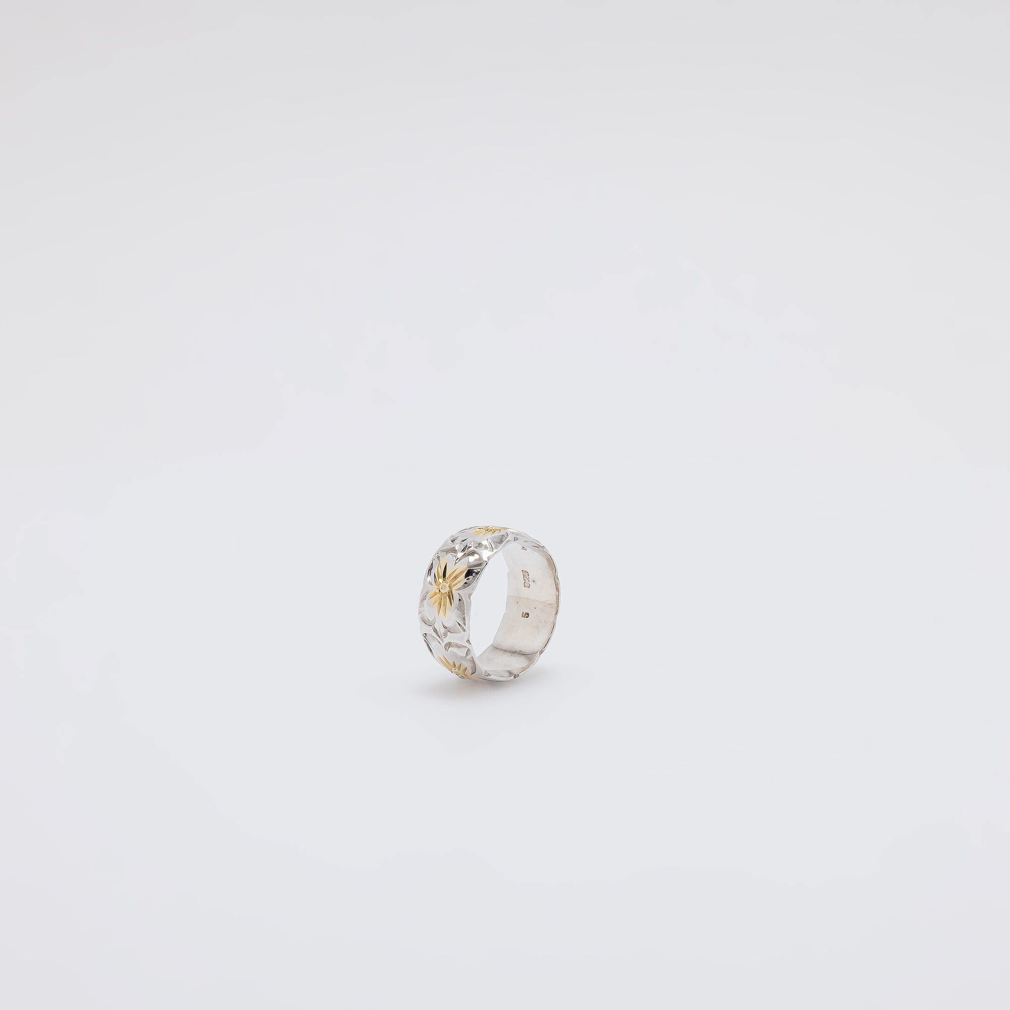 Two-Tone Gradient Plumeria Ring [Size 5]