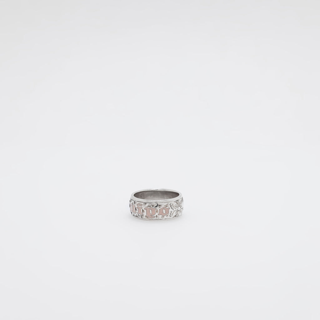 Pink Enamel KU'UPO Ring [Size 6]