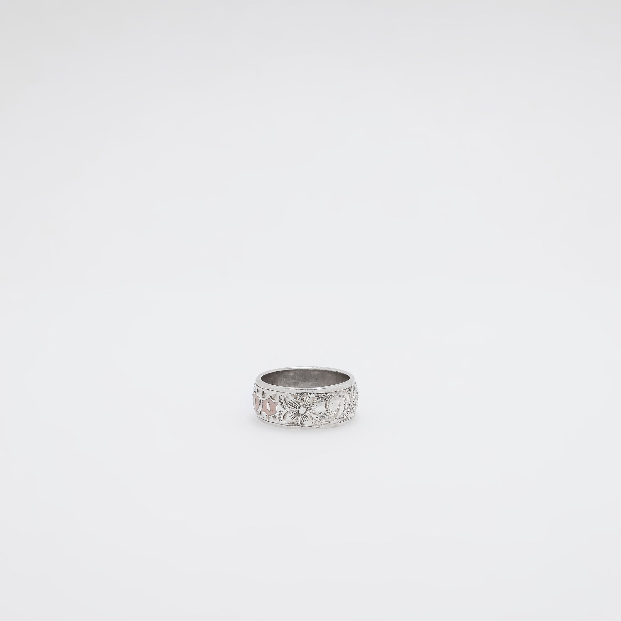 Pink Enamel KU'UPO Ring [Size 6]