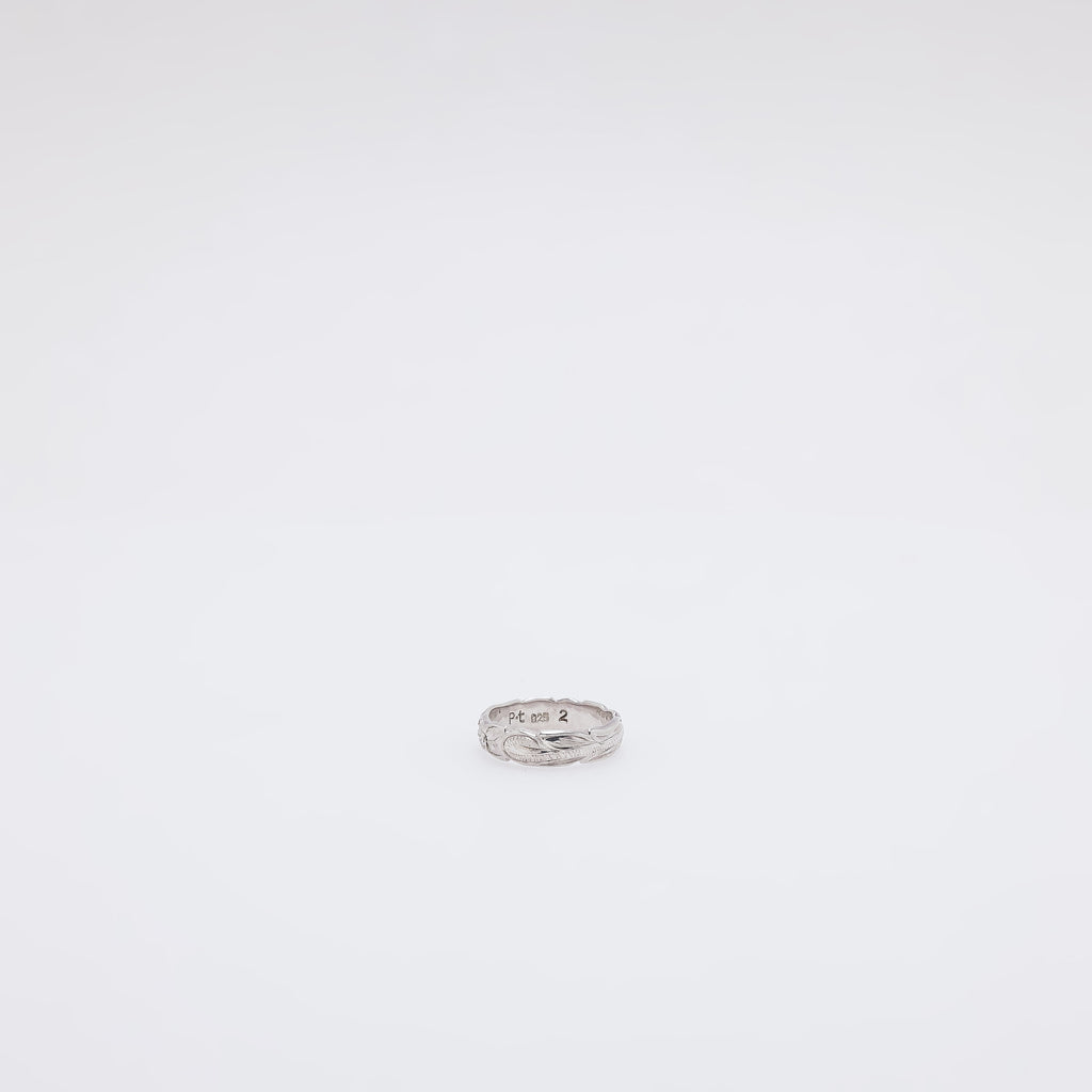 Double Plumeria + Scroll Ring [Size 2 + 5.75]