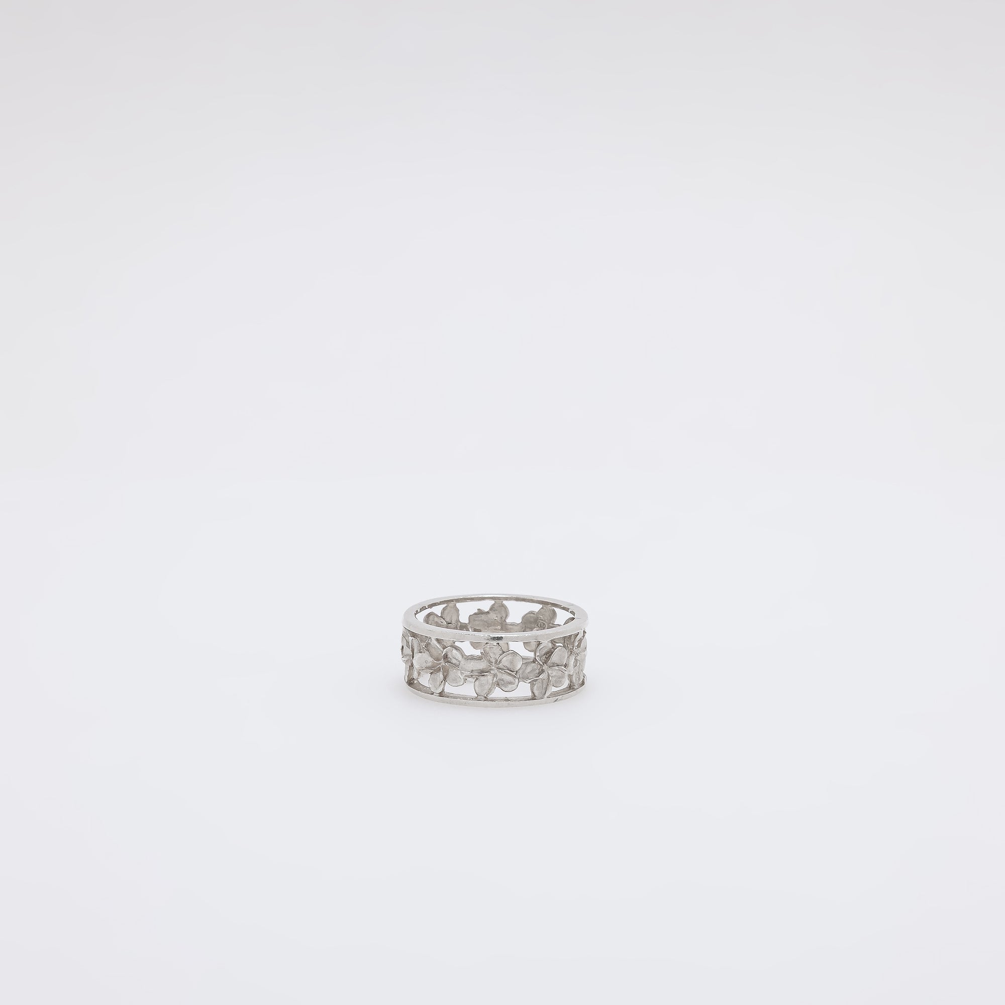 Plumeria Pillar Ring [Size 7.75]