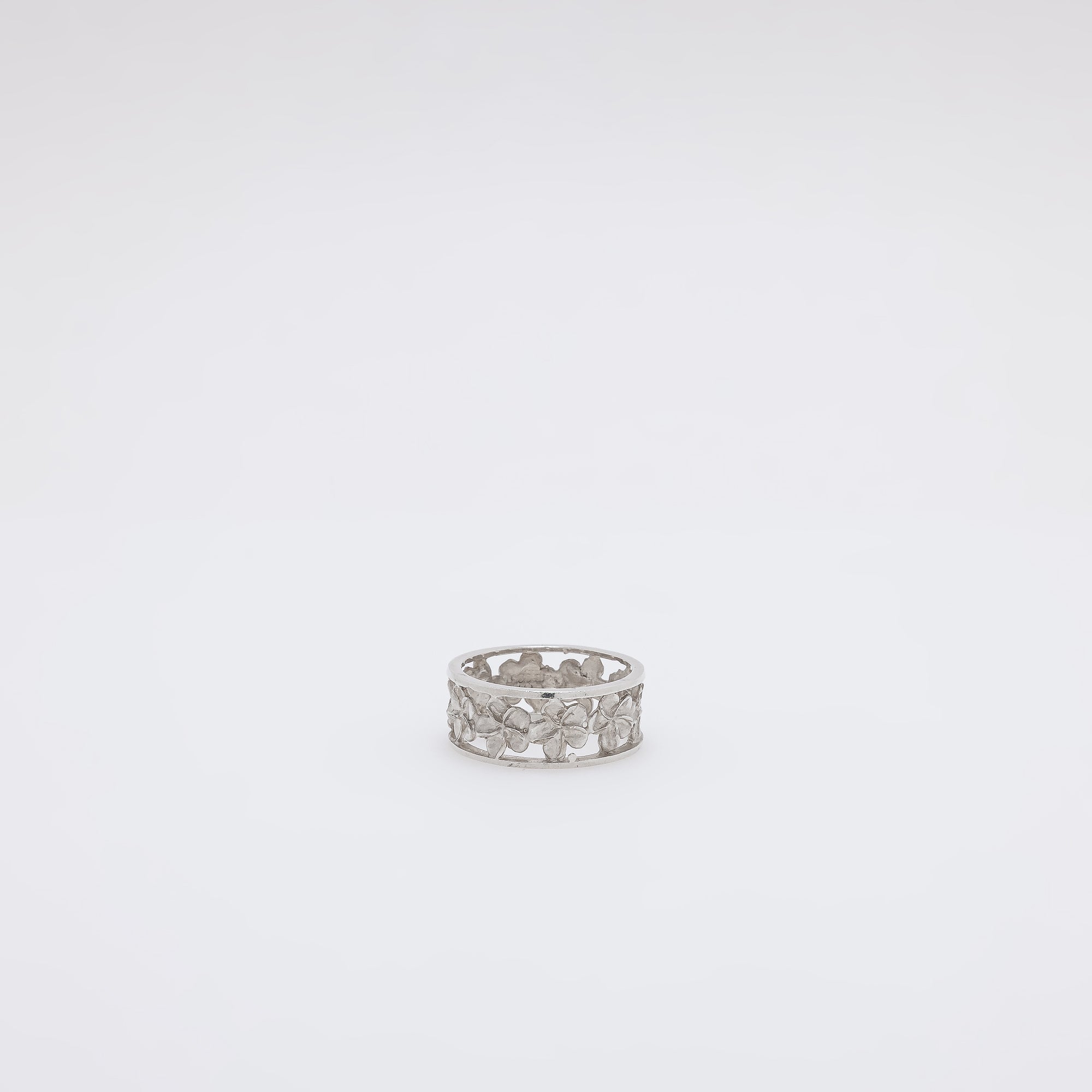 Plumeria Pillar Ring [Size 7.75]