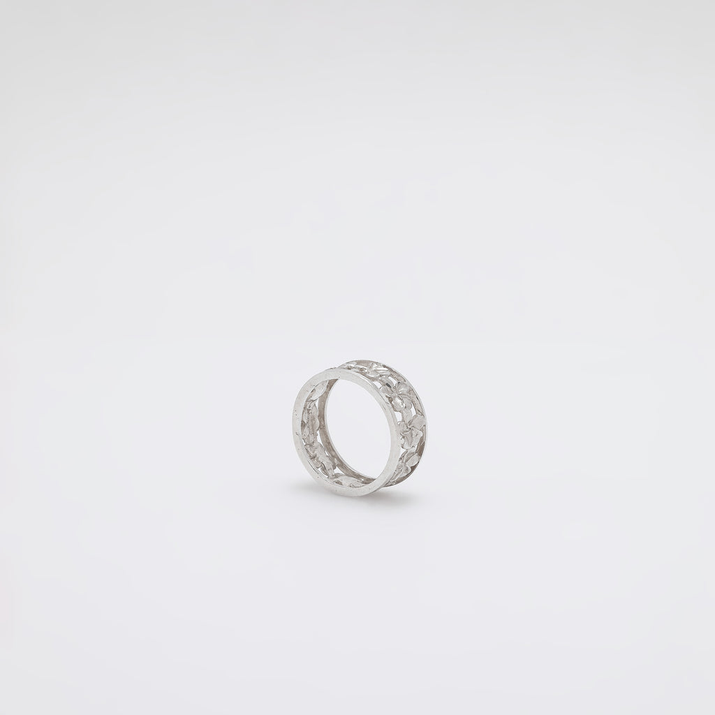 Plumeria Pillar Ring [Size 7.75]