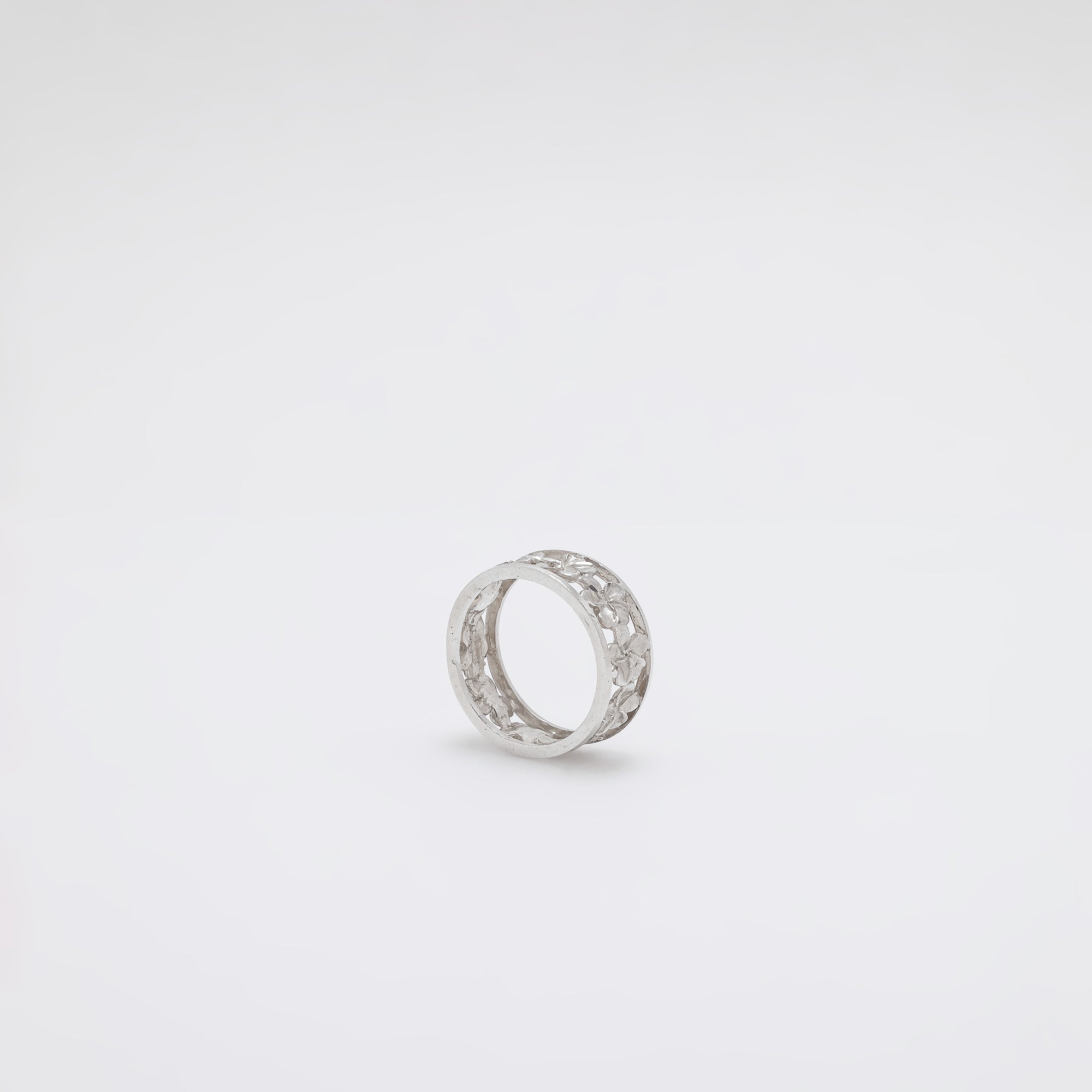 Plumeria Pillar Ring [Size 7.75]