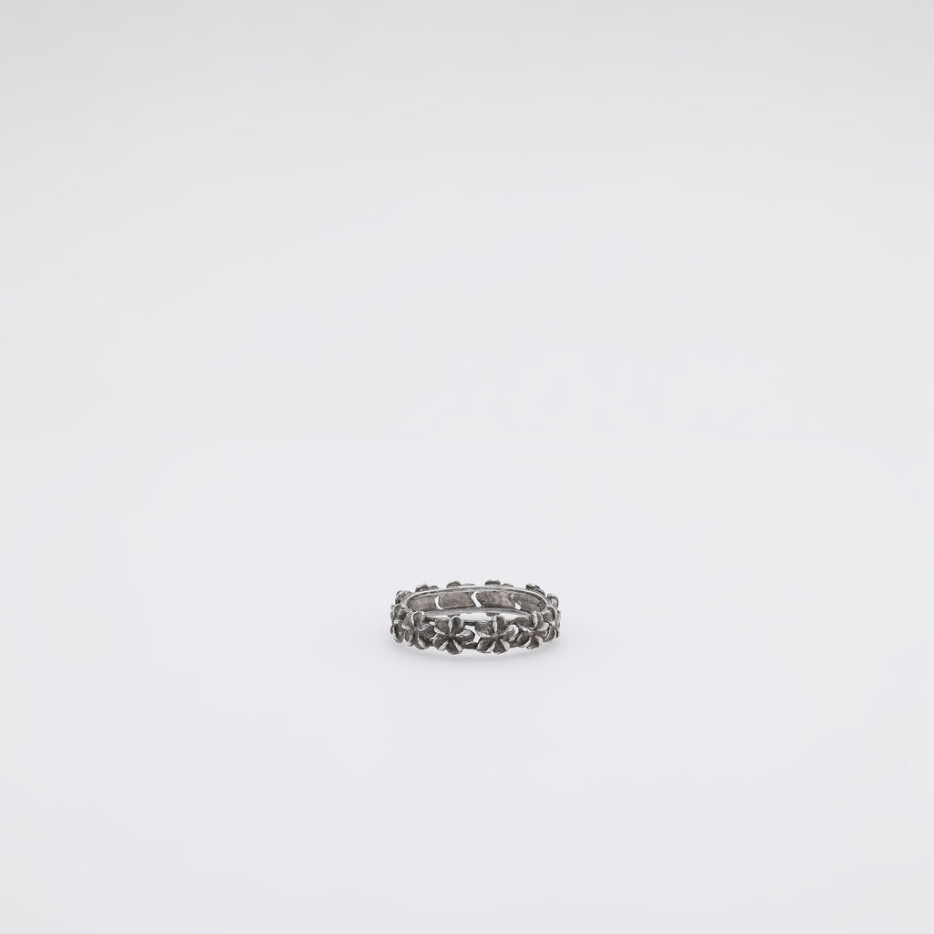 Raised Plumeria Band [Size 6.75]