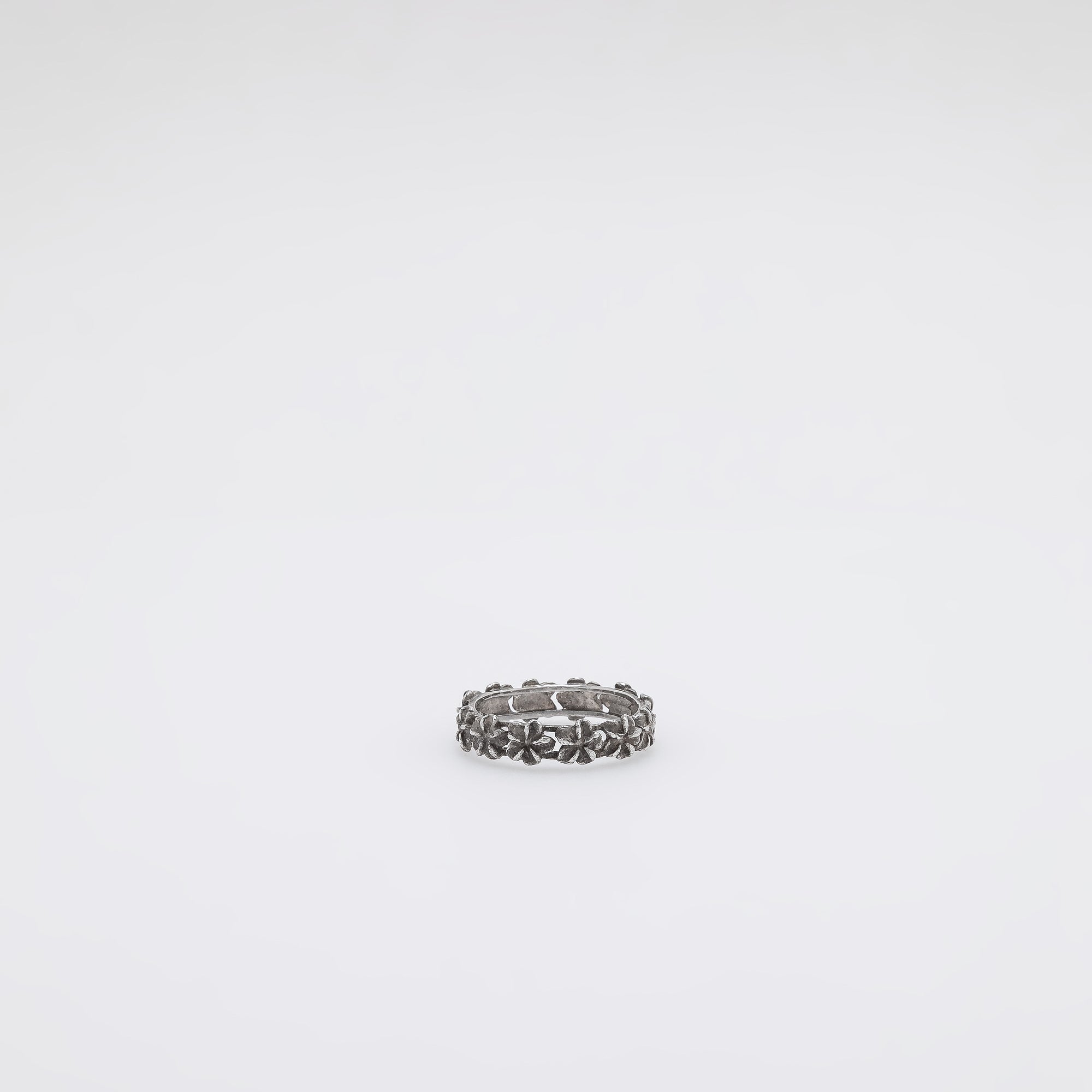 Raised Plumeria Band [Size 6.75]