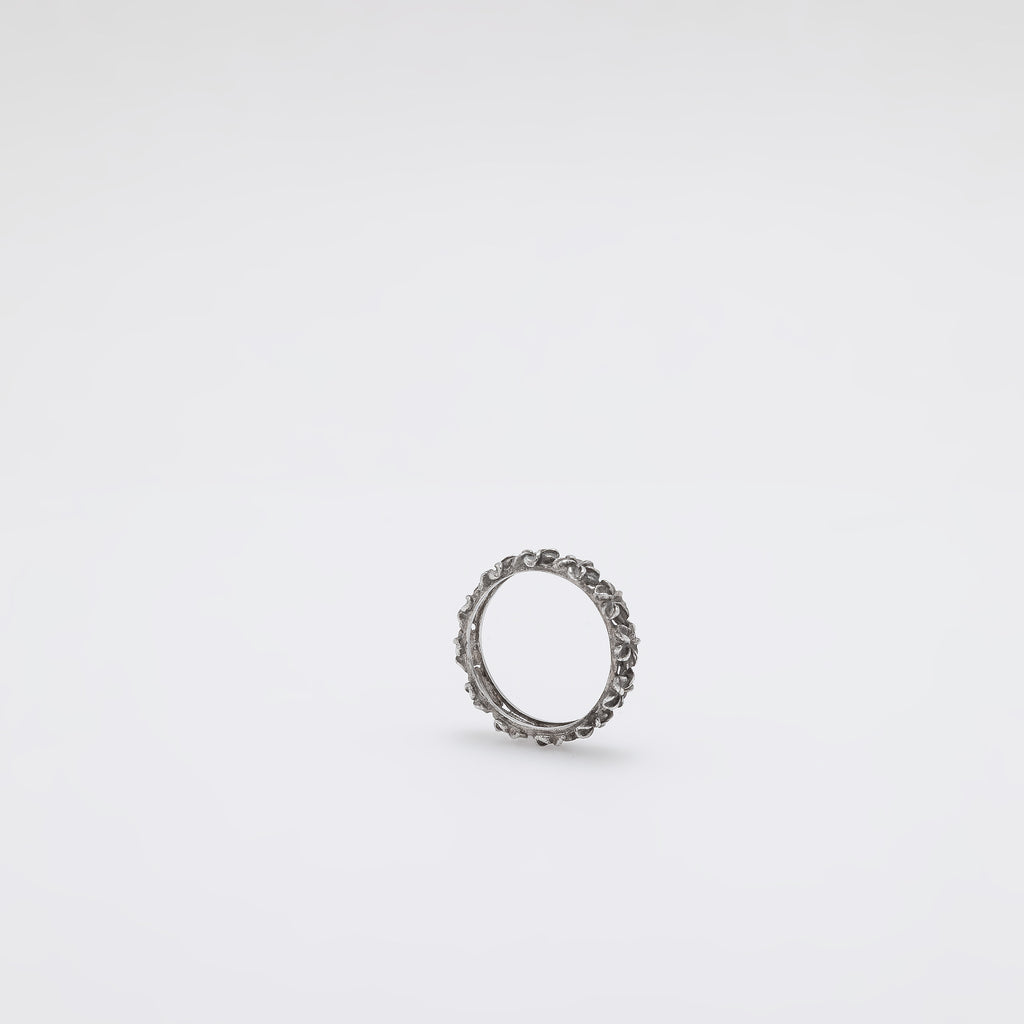 Raised Plumeria Band [Size 6.75]