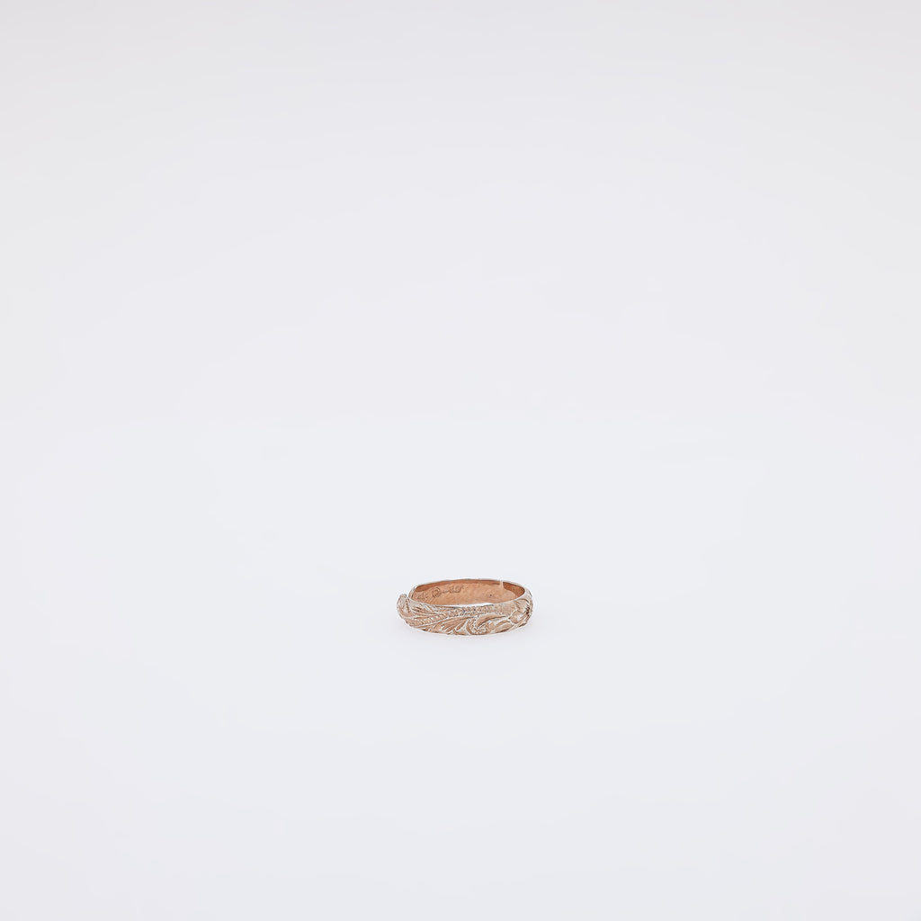Single Plumeria Hawaiian Heirloom Toe Ring - Band Style