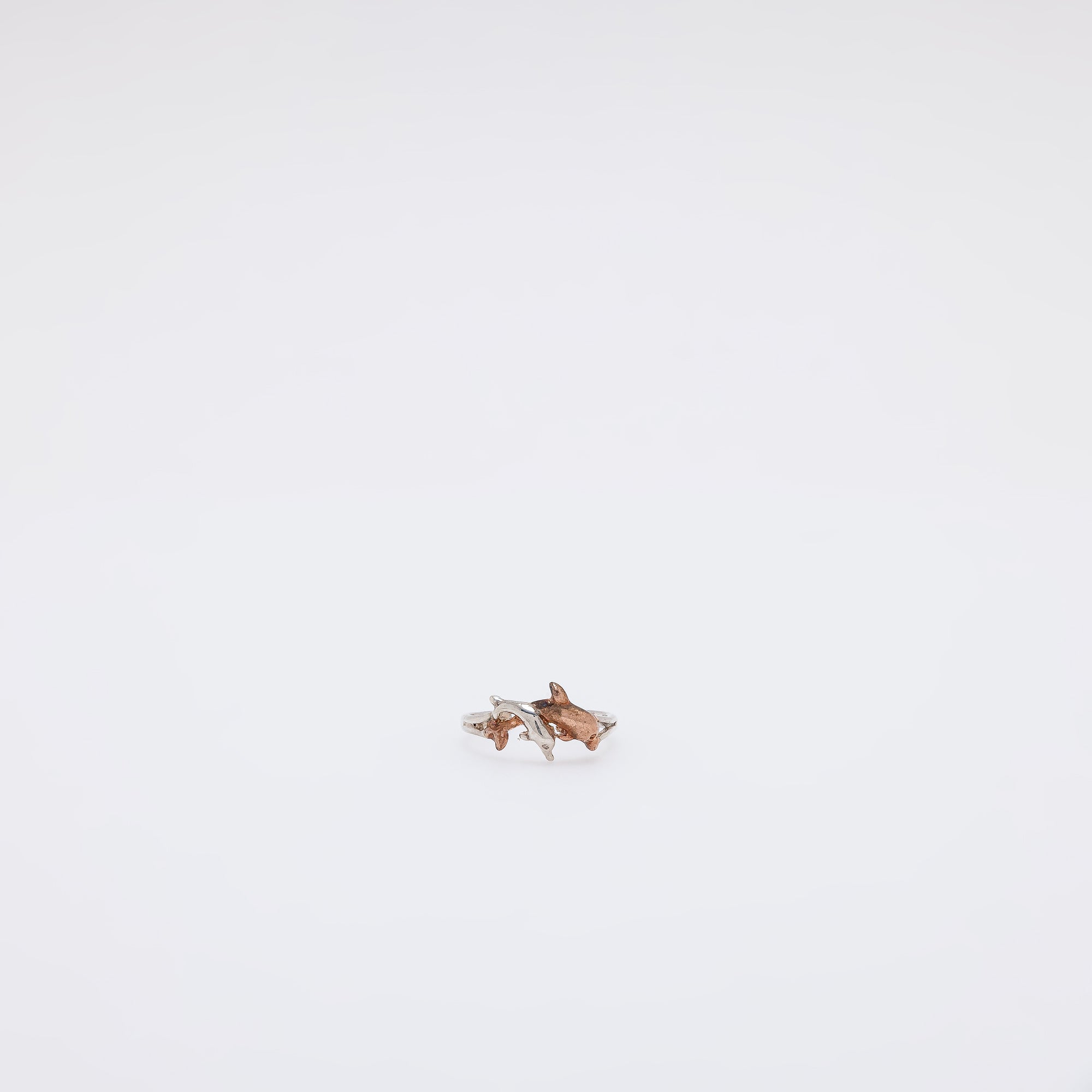 Double Dolphin Toe Ring