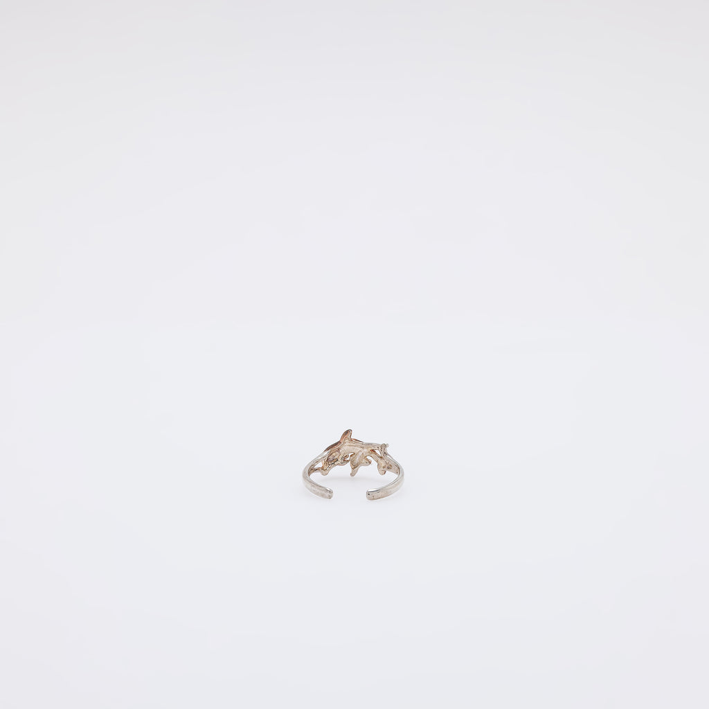 Double Dolphin Toe Ring