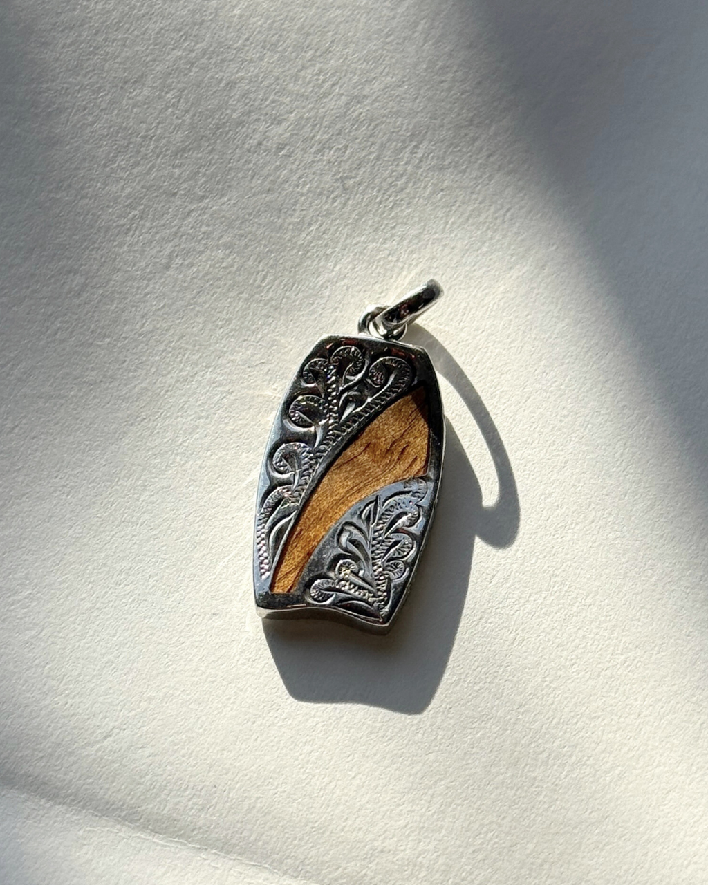 Boogie Board Koa Wood Pendant