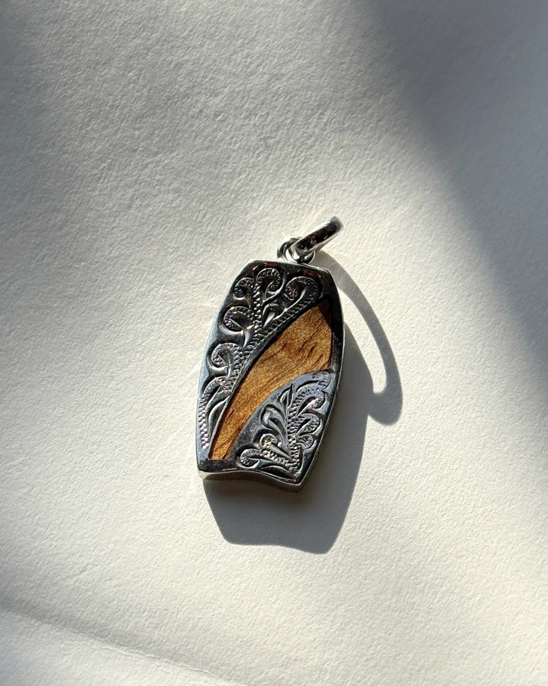 Boogie Board Koa Wood Pendant
