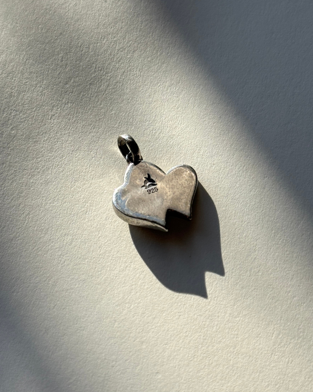 Double Hearts Koa Wood Pendant