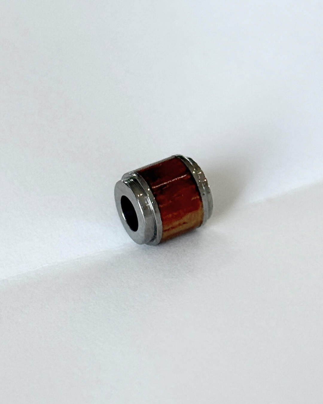 Square Koa Wood Barrel Pendant